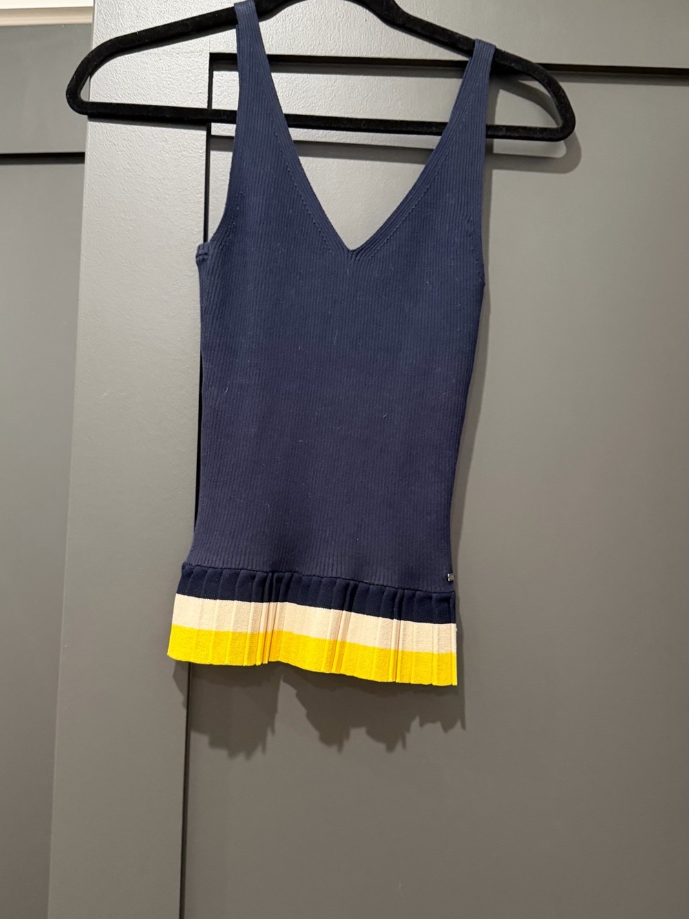 Scotch & Soda Deep Purple Ribbed V-Neck Tank